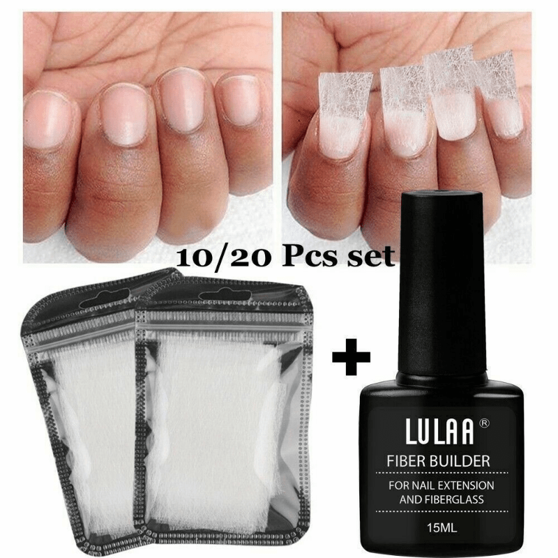 Nail Extension Kit with Gel, Silk Wrap, and Fiberglass for Nail Art