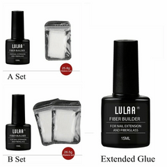 Nail Extension Kit with Gel, Silk Wrap, and Fiberglass for Nail Art