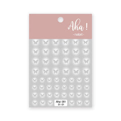 Butterfly Heart Nail Stickers for DIY Nail Art Decals