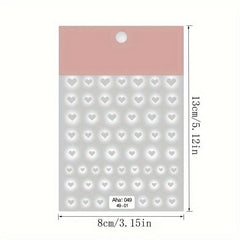 Butterfly Heart Nail Stickers for DIY Nail Art Decals