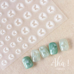 Butterfly Heart Nail Stickers for DIY Nail Art Decals