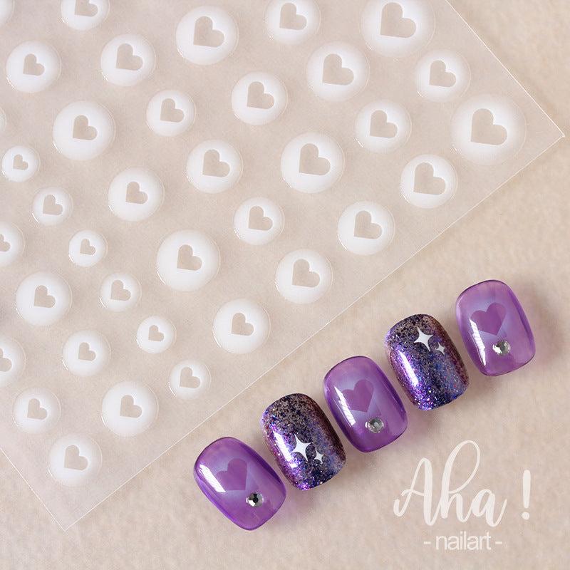 Butterfly Heart Nail Stickers for DIY Nail Art Decals