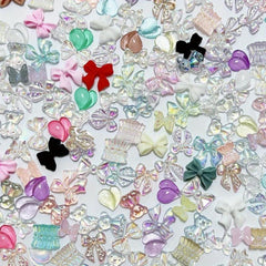 Sparkling Nail Glitter Resin Rhinestones Set