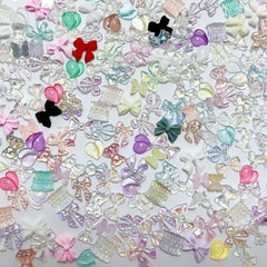Sparkling Nail Glitter Resin Rhinestones Set