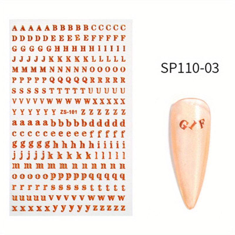 3D Holographic Laser Nail Art Stickers - Self Adhesive Decals for Manicure