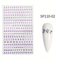 3D Holographic Laser Nail Art Stickers - Self Adhesive Decals for Manicure