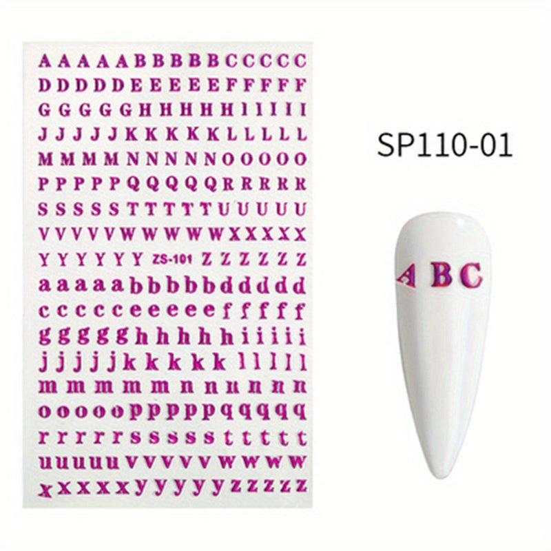 3D Holographic Laser Nail Art Stickers - Self Adhesive Decals for Manicure