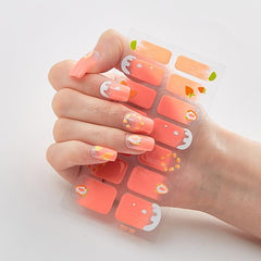Strawberry Nail Wraps Self-Adhesive Stickers for Women DIY Nail Art Decals