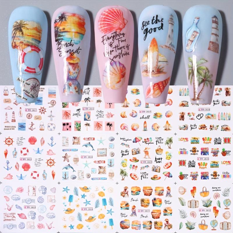 Unicorn Nail Art Stickers Self Adhesive Nail Decals for DIY or Salons