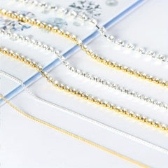 24pcs 3D Nail Chains & Punk Pendant Nail Ornaments for DIY Manicure