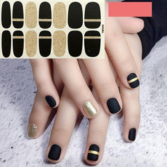 Waterproof Nail Polish Stickers with Adhesive Nail Art Decals