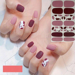 Waterproof Nail Polish Stickers with Adhesive Nail Art Decals