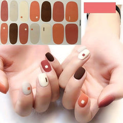 Waterproof Nail Polish Stickers with Adhesive Nail Art Decals