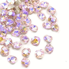 10 pcs Aurora Nail Tips with Diamonds and Rhinestones