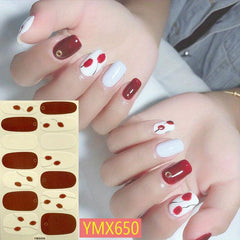 Full Wrap Nail Art Stickers & File Nail Polish Strips DIY Salon Decals