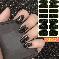 Full Wrap Nail Art Stickers & File Nail Polish Strips DIY Salon Decals