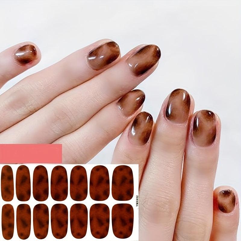 Full Wrap Nail Art Stickers & File Nail Polish Strips DIY Salon Decals