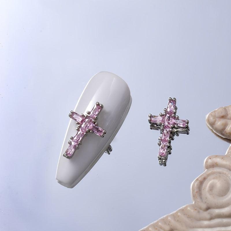 Halloween Punk Cross Skull Nail Art Charms DIY Nail Accessories