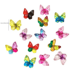 80pcs Colorful Butterfly Rhinestones for Nail Art