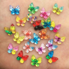 80pcs Colorful Butterfly Rhinestones for Nail Art