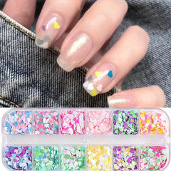 Glitter 3D Nail Art Decoration Confetti Sequins Flakes