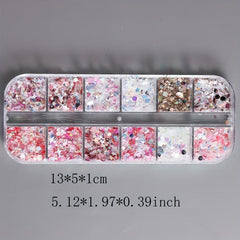 Glitter 3D Nail Art Decoration Confetti Sequins Flakes