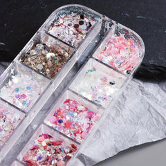 Glitter 3D Nail Art Decoration Confetti Sequins Flakes