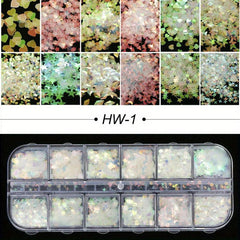 Glitter 3D Nail Art Decoration Confetti Sequins Flakes