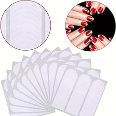 12 Sheets French Tip Nail Guide Self Adhesive Nail Art Stickers Nail Strips