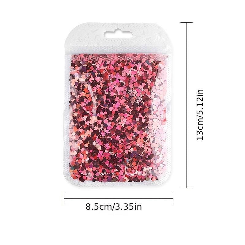 Y2K Heart Nail Glitter Sequins Holographic Confetti Nail Art Supplies