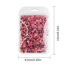 Y2K Heart Nail Glitter Sequins Holographic Confetti Nail Art Supplies
