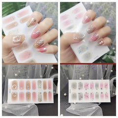 4pcs Xmas Snowflake Nail Polish Strips For Parties