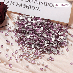 100pcs 3D Nail Art Rhinestone Crystal Nail Charm Set
