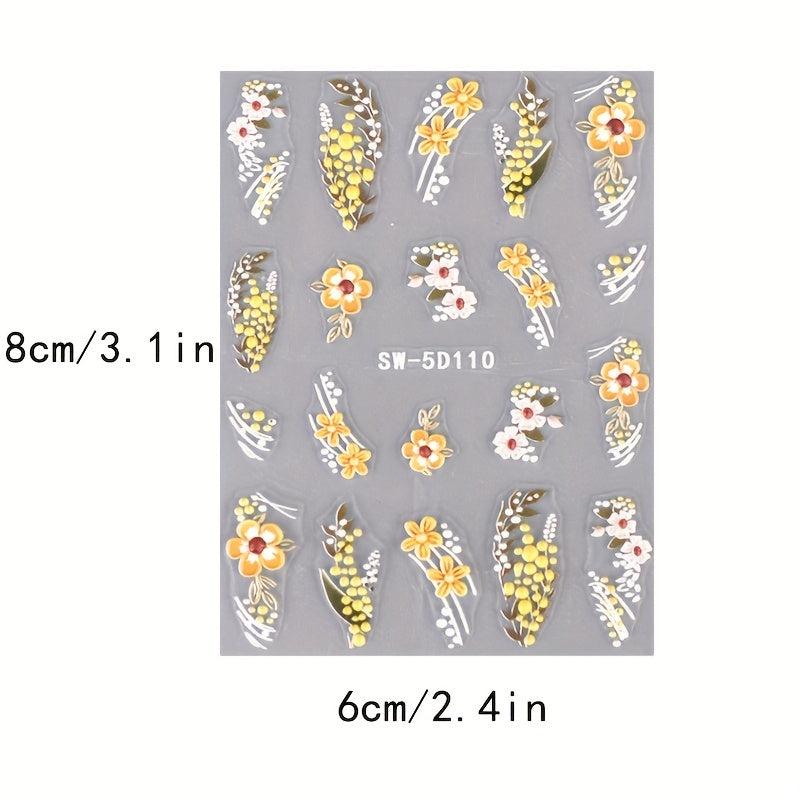 Reflective Glitter Christmas Nail Stickers Gloves Lantern Jingle Bell Snowflake