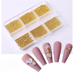 Metal Caviar Nail Beads for DIY or Salons