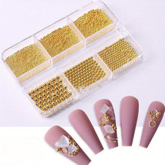 Metal Caviar Nail Beads for DIY or Salons