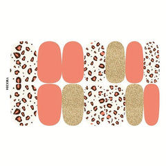 Waterproof Nail Polish Stickers Self Adhesive Nail Art Decal Strips