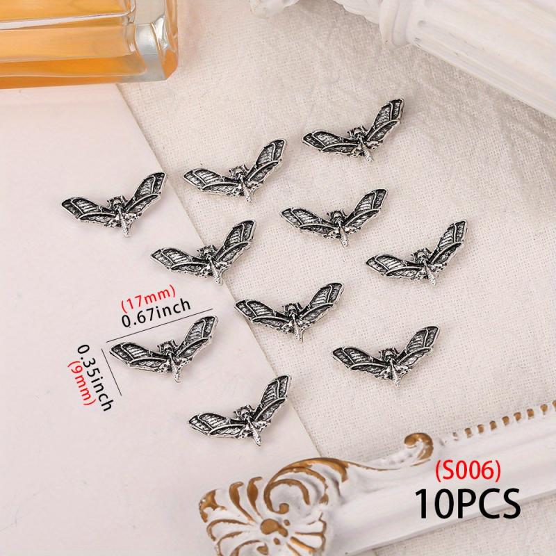 10 pcs 3D Animal Nail Charms Rhinestone Crystal Nail Art Decorations
