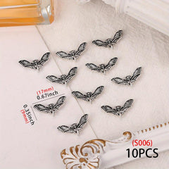 10 pcs 3D Animal Nail Charms Rhinestone Crystal Nail Art Decorations