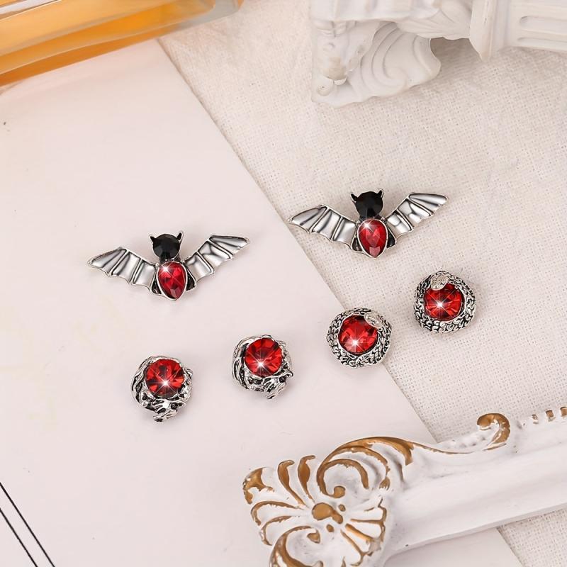 10 pcs 3D Animal Nail Charms Rhinestone Crystal Nail Art Decorations