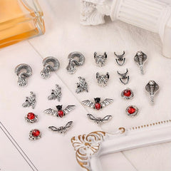 10 pcs 3D Animal Nail Charms Rhinestone Crystal Nail Art Decorations