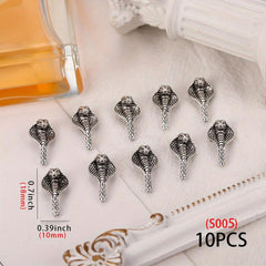 10 pcs 3D Animal Nail Charms Rhinestone Crystal Nail Art Decorations