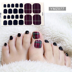 Self Adhesive Toe Nail Stickers - Full Cover Toe Nail Art Supplies