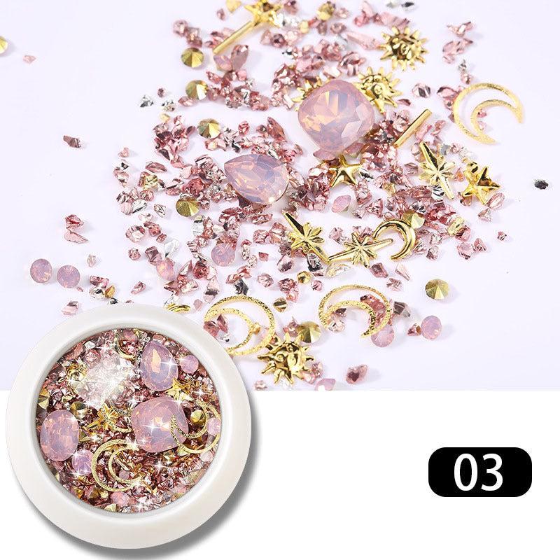3D Crystal Diamonds Mixed Colorful Rhinestones for DIY Nail Art