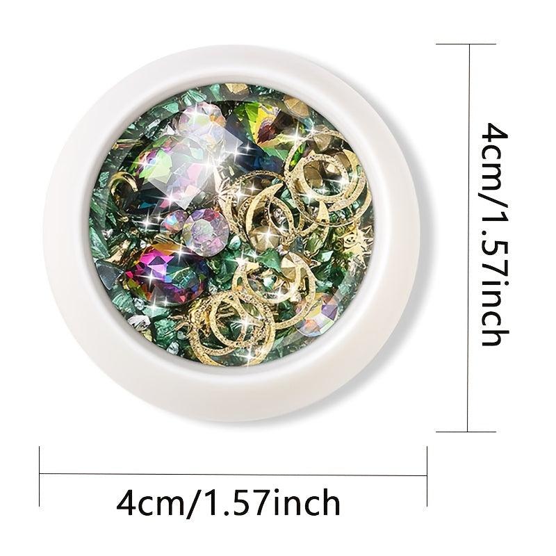 3D Crystal Diamonds Mixed Colorful Rhinestones for DIY Nail Art
