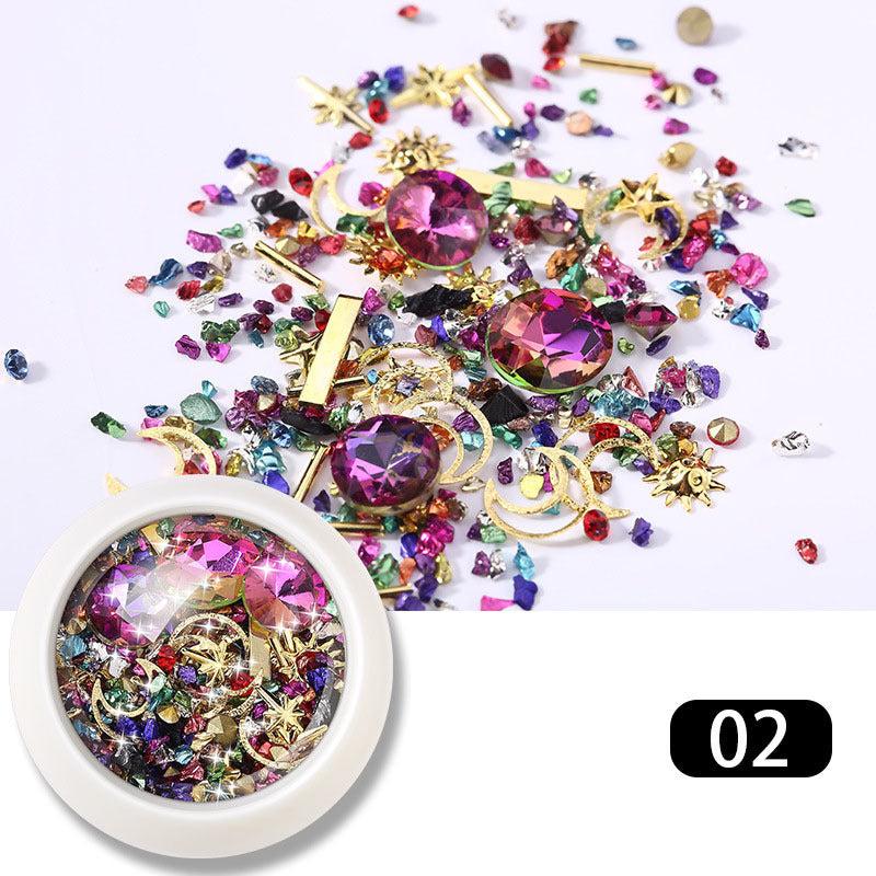 3D Crystal Diamonds Mixed Colorful Rhinestones for DIY Nail Art