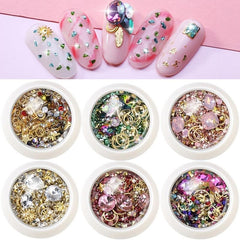 3D Crystal Diamonds Mixed Colorful Rhinestones for DIY Nail Art
