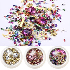 3D Crystal Diamonds Mixed Colorful Rhinestones for DIY Nail Art