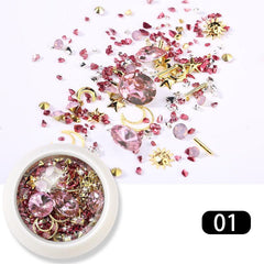 3D Crystal Diamonds Mixed Colorful Rhinestones for DIY Nail Art