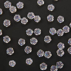 20 Pcs 3D Flowers For Nails Rose Nail Charms Resin Nail Accessory